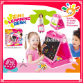 Hot vendendo plástico 2 em 1 brinquedo educativo Kids Learning Desk